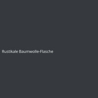 Rustikale Baumwolle-Flasche