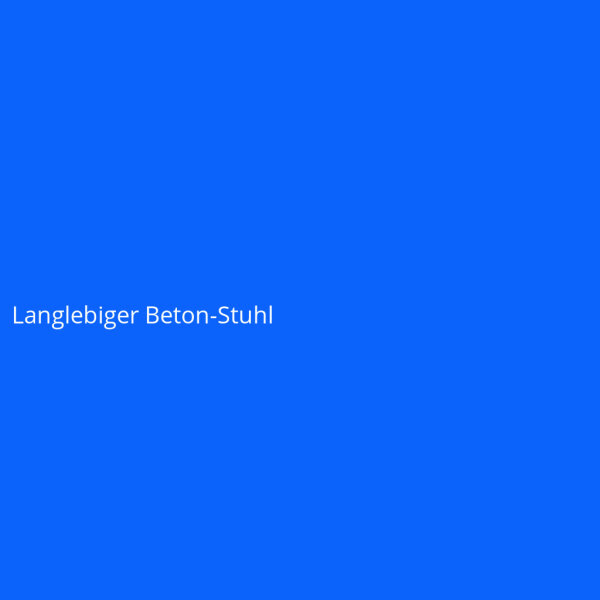 Langlebiger Beton-Stuhl