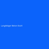 Langlebiger Beton-Stuhl