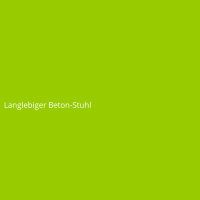 Langlebiger Beton-Stuhl