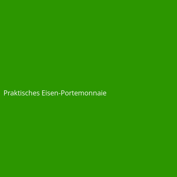 Praktisches Eisen-Portemonnaie