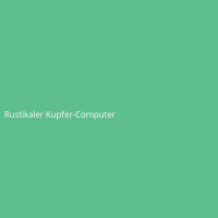 Rustikaler Kupfer-Computer